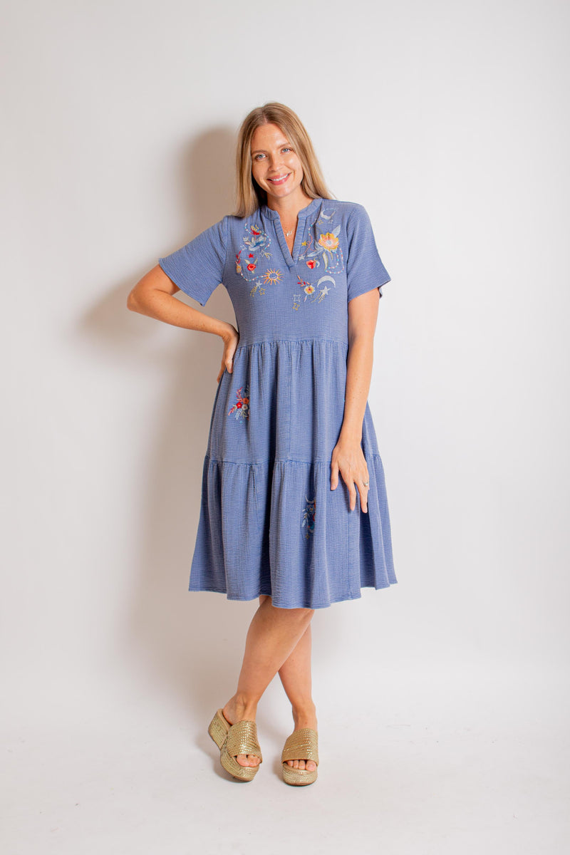 Ida Provence Blue Dress M Ida Provence Blue Dress M