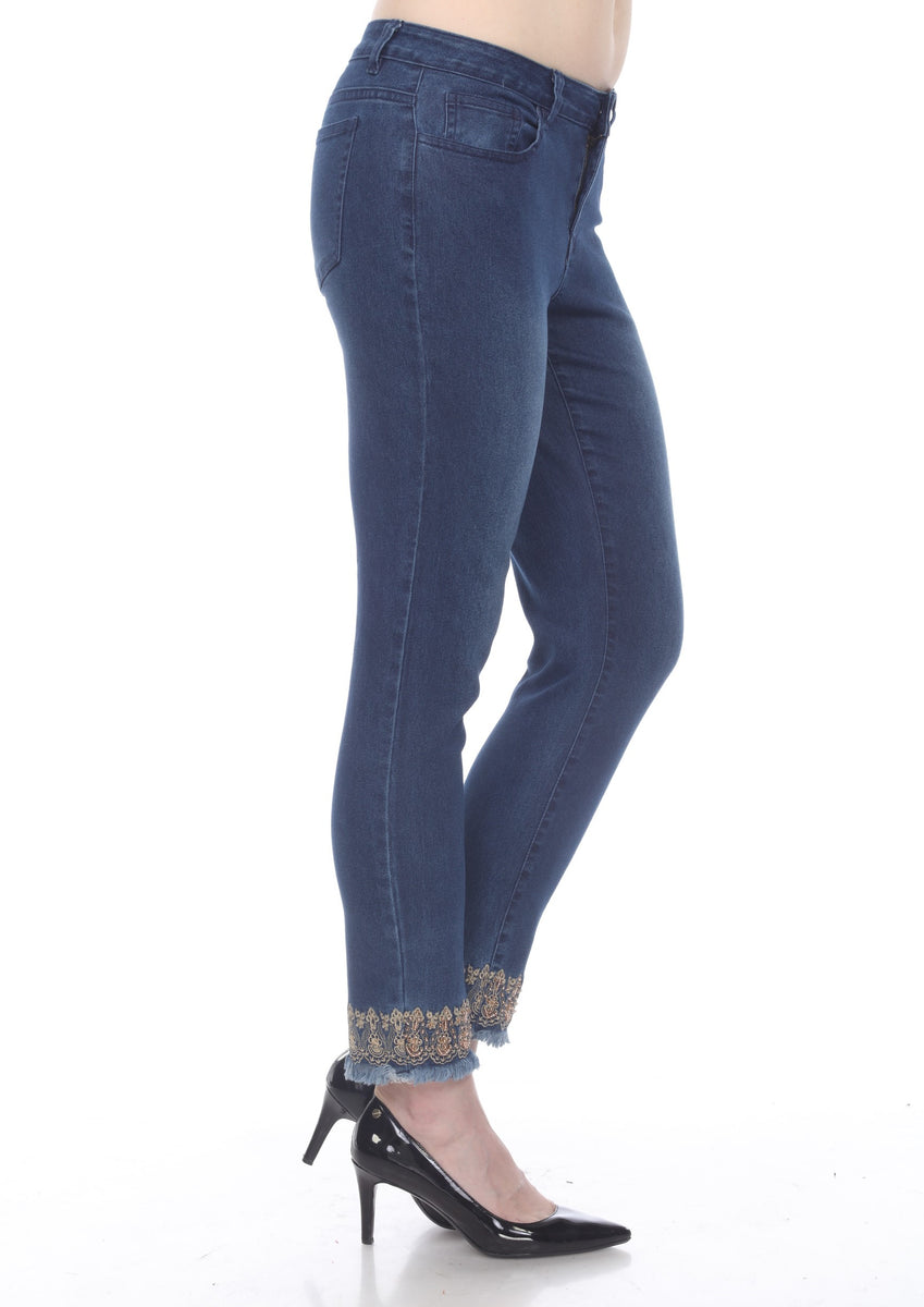 Sheri Slim Ankle Jeans - Blue Stone