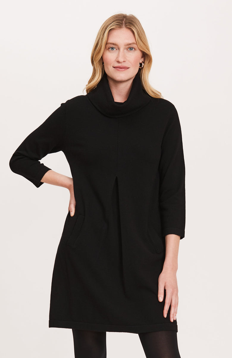 Kim Cotton Cashmere Dress - Black S / Black Kim Cotton Cashmere Dress - Black S / Black