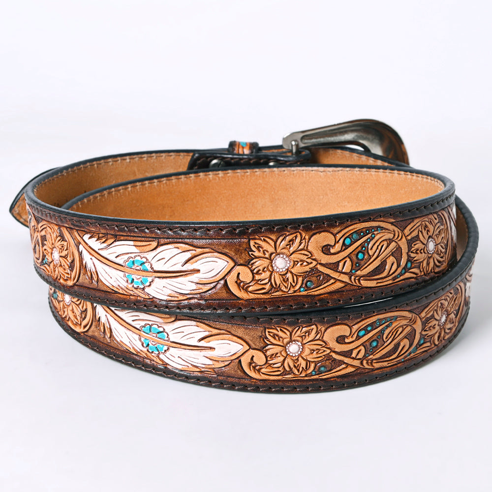 Leather Feather Belt – Cynthia Elliot Boutique display picture 2