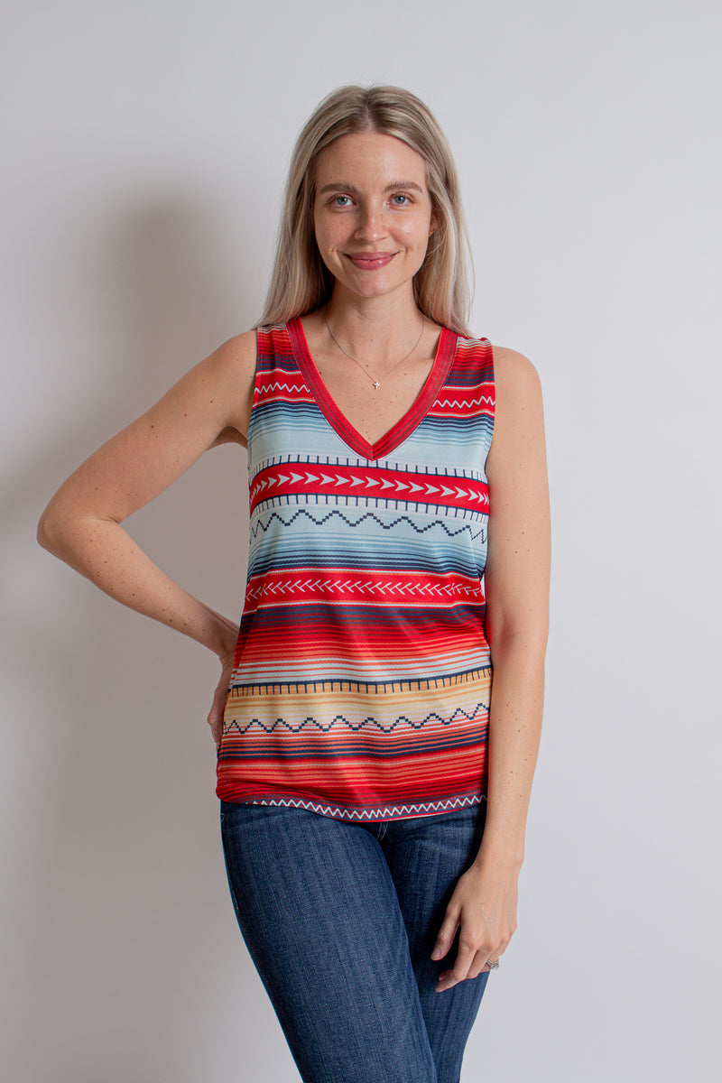 Sweater Knit Red Multi Tank – Cynthia Elliot Boutique