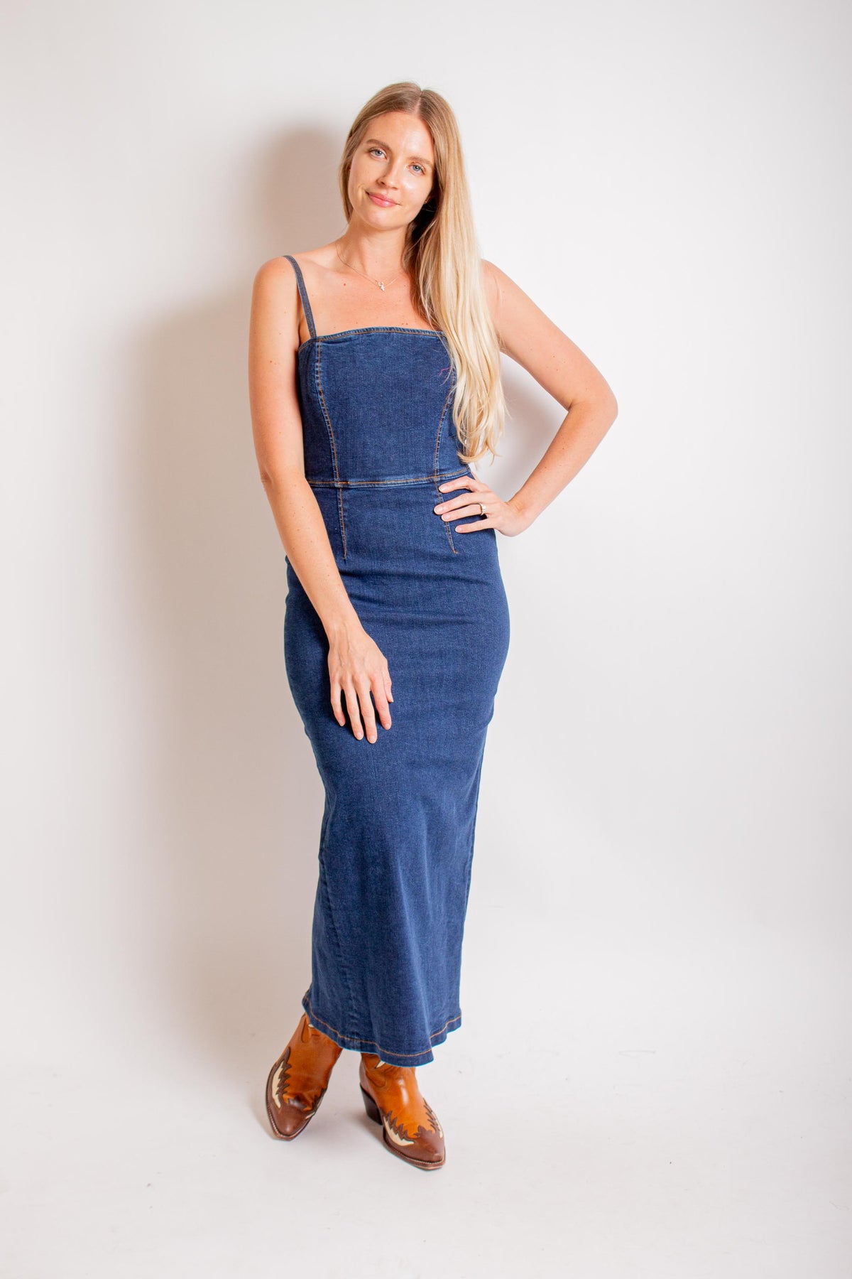 Stretch Denim Dress – Cynthia Elliot Boutique