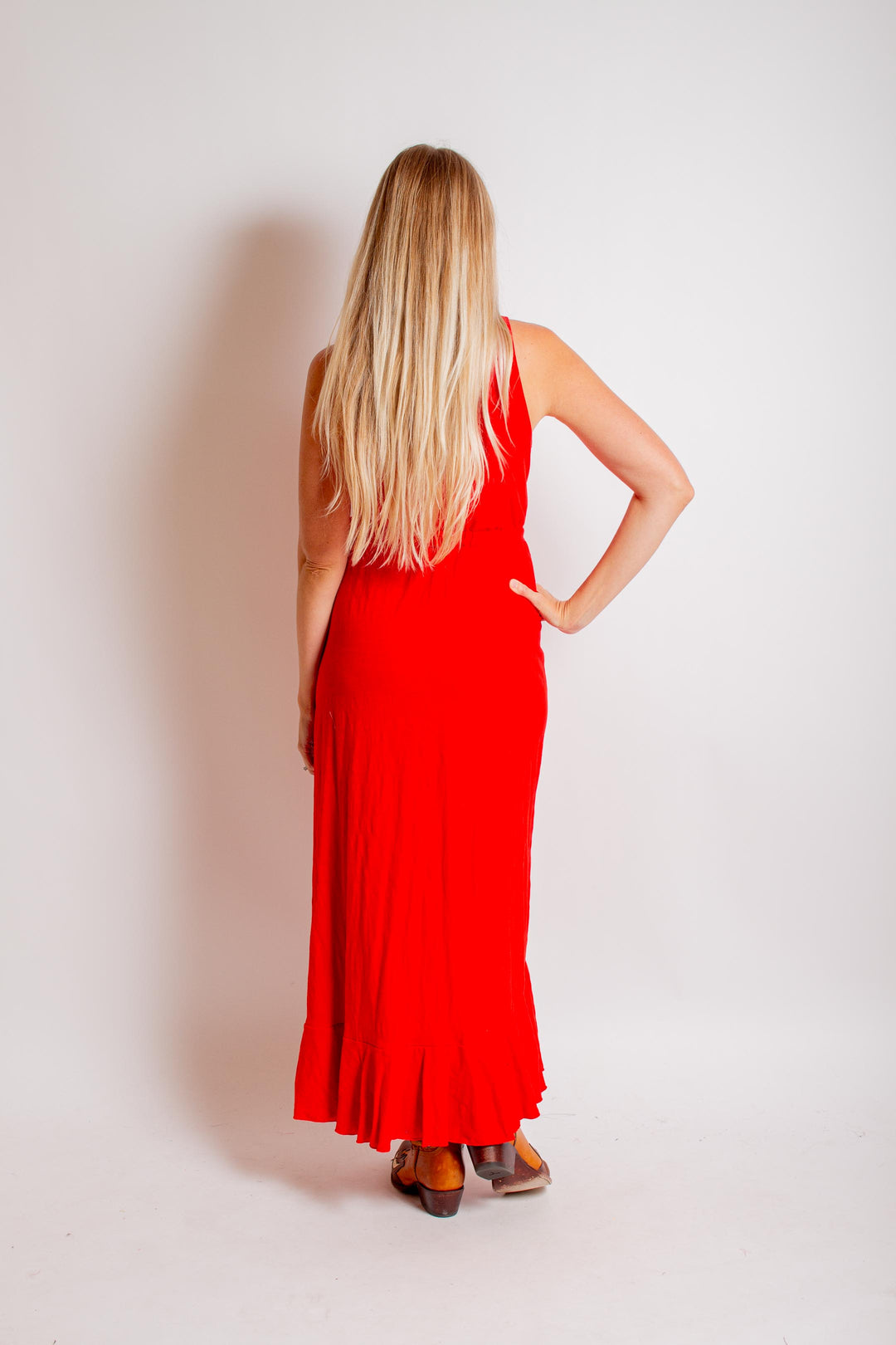 red aztec dress Red Aztec Sleeveless Maxi Dress Cynthia Elliot Boutique