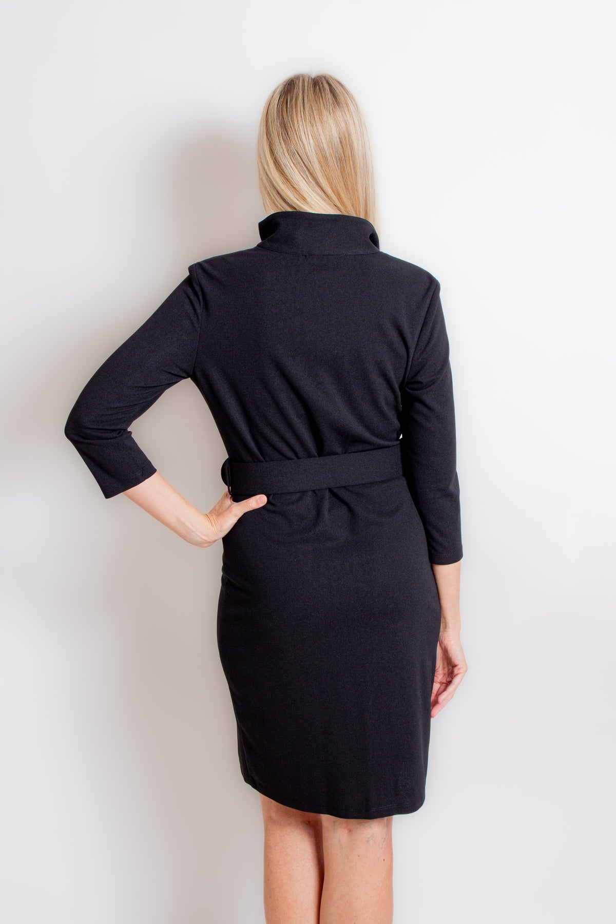 Black Knit Gold Zip Dress Cynthia Elliot Boutique Black Knit Gold Zip Dress Cynthia Elliot Boutique
