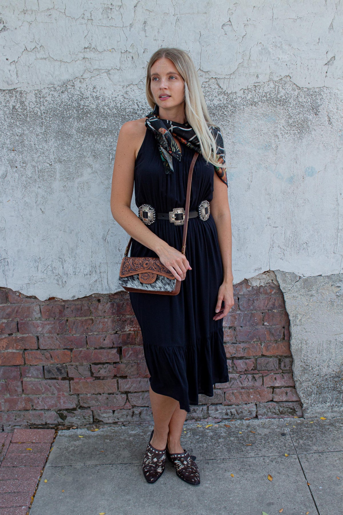 Black Sleeveless Western Dress – Cynthia Elliot Boutique