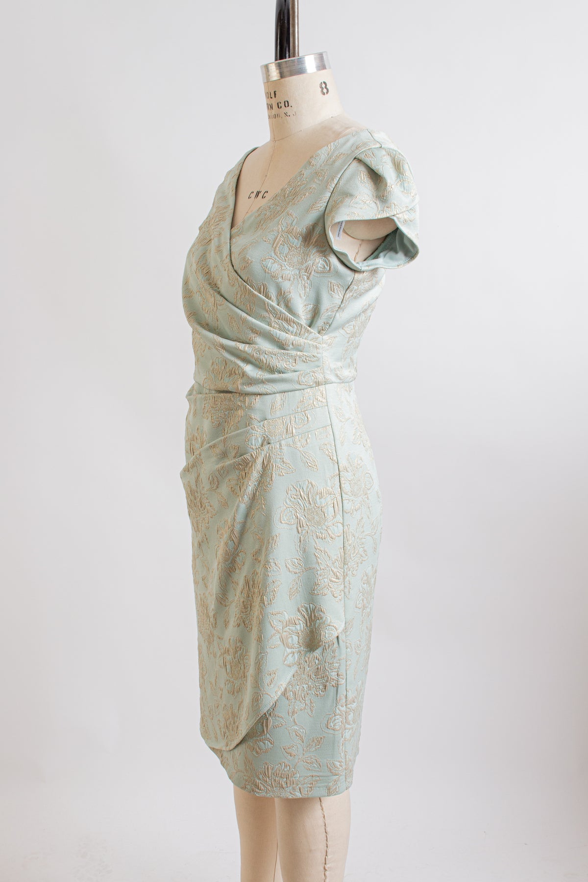 Sea Green/ Gold Midi Dress 6 Sea Green/ Gold Midi Dress 6