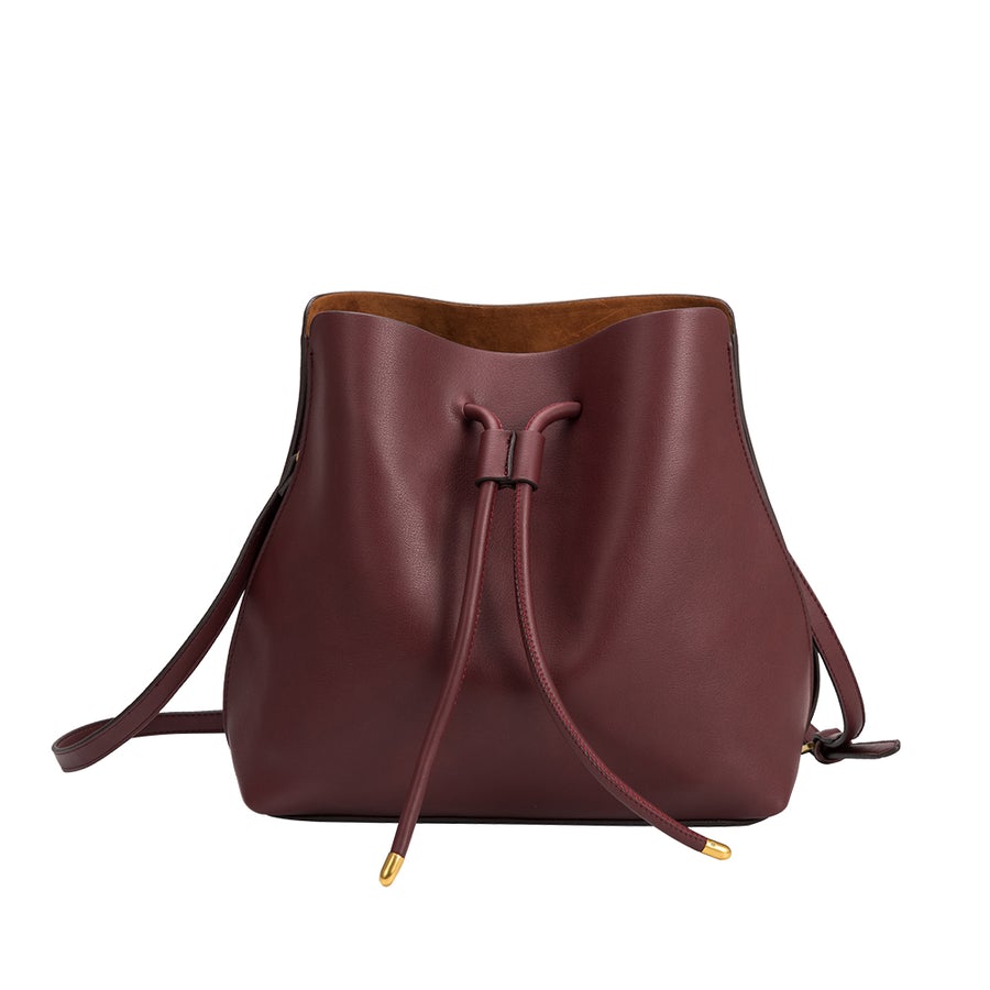 Medium burgundy size cheapest woman bag